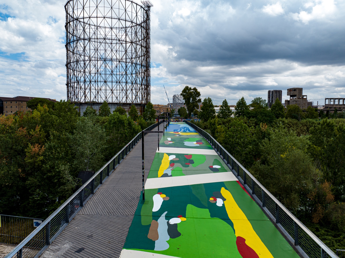 Ponte della Scienza Gazometro passeggiata