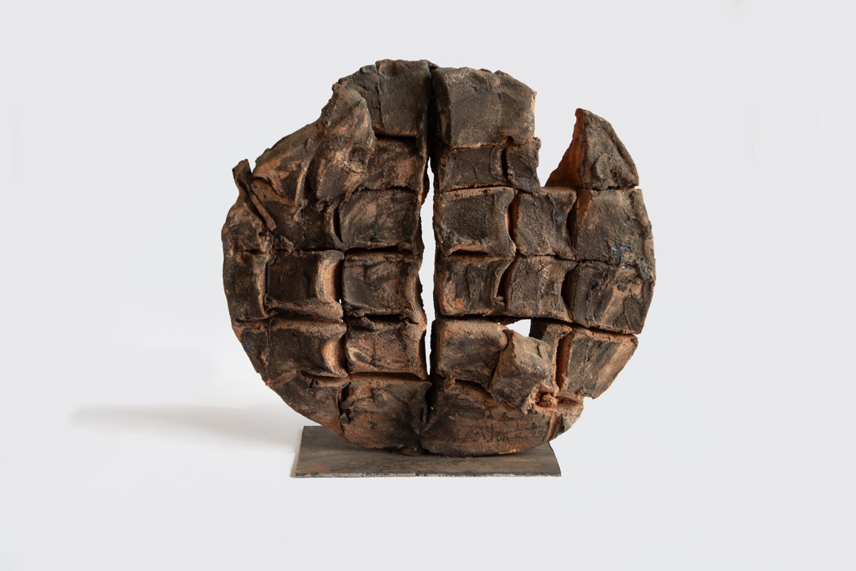 Giuseppe Spagnulo, Ruota / Wheel, 2011 terracotta/terracotta, Ø cm 45