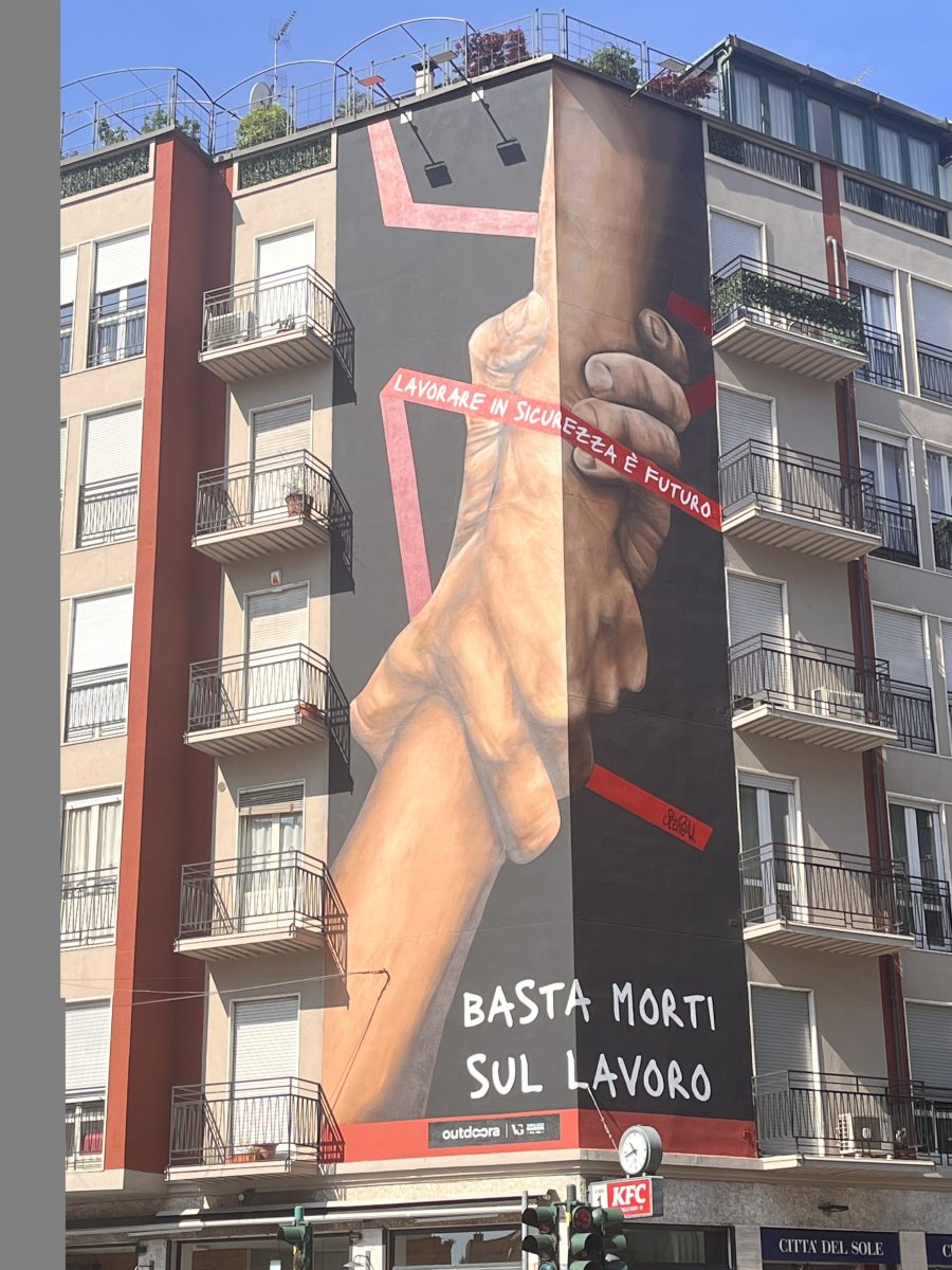 Murale sicurezza lavoro Milano