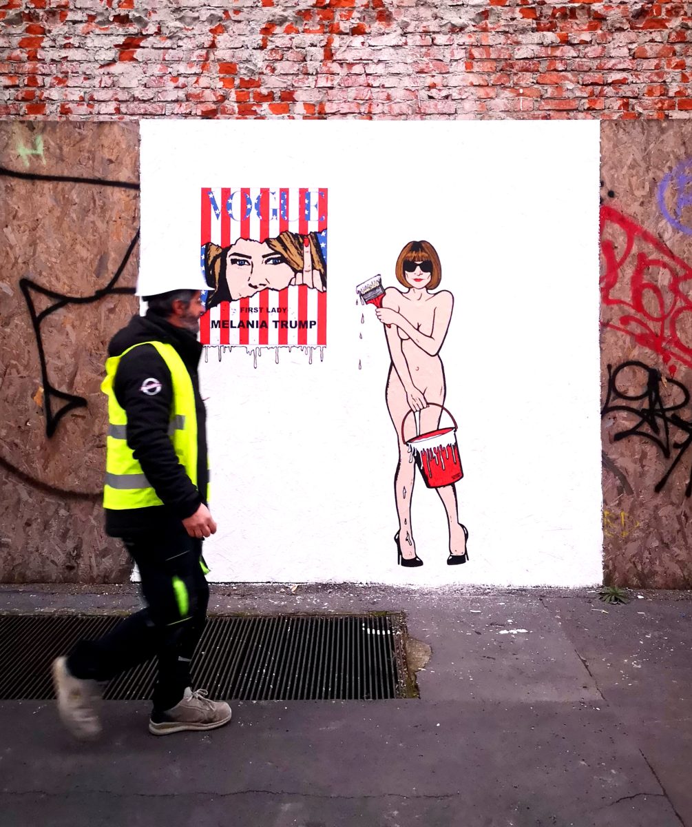 Anna Wintour e Melania Trump, il murale di aleXandro Palombo - credits: press office 