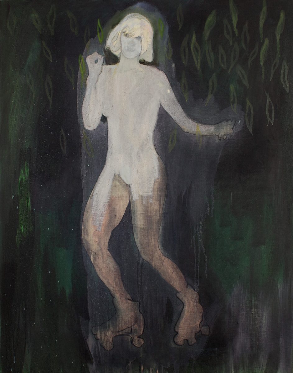 Peter Doig, Fall in New York (Central Park), 2002–2012, oil on linen, 120.5 x 98 cm. © Peter Doig. All Rights Reserved.