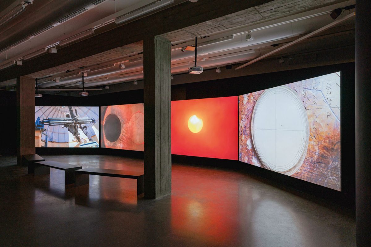 Rohini Devasher, One Hundred Thousand Suns , 2023 PalaisPopulaire - Berlin (installation view) © Courtesy of the artist and Gallery Wendi Norris, San Francisco Photo: Mathias Schormann