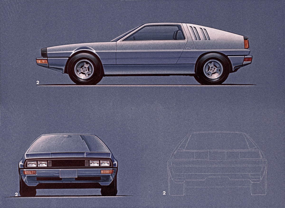 DMC De Lorean sketch Canson sol 02