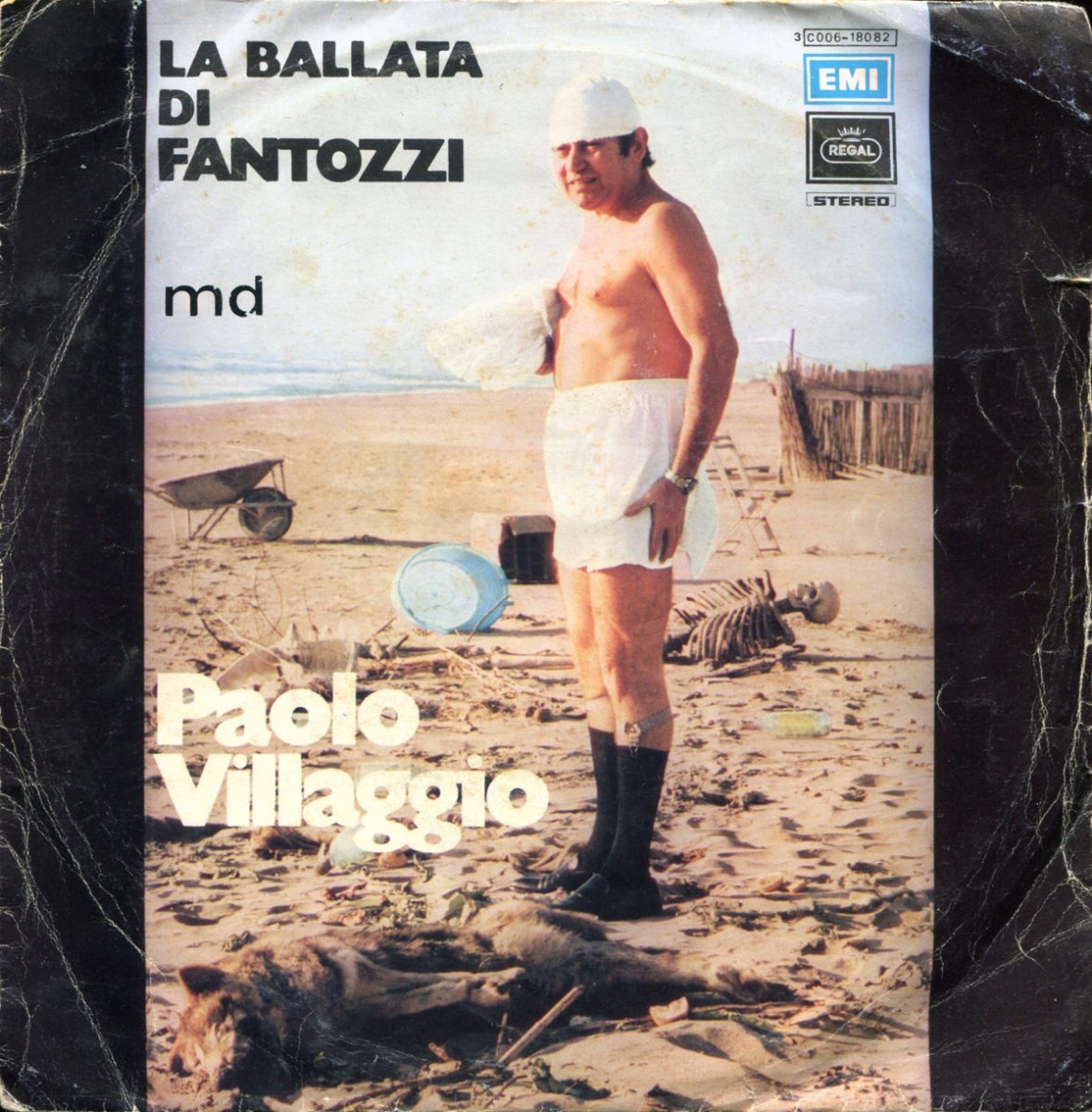 La ballata di Fantozzi, colonna sonora-45 giri-EMI 1975, parole di-Paolo Villaggio - Collezione