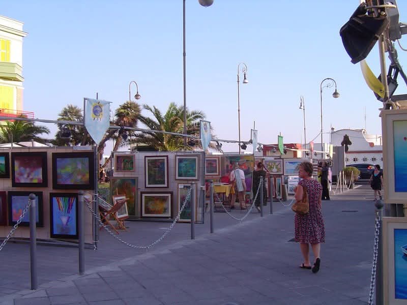 Allestimento a Piazza Anco Marzio