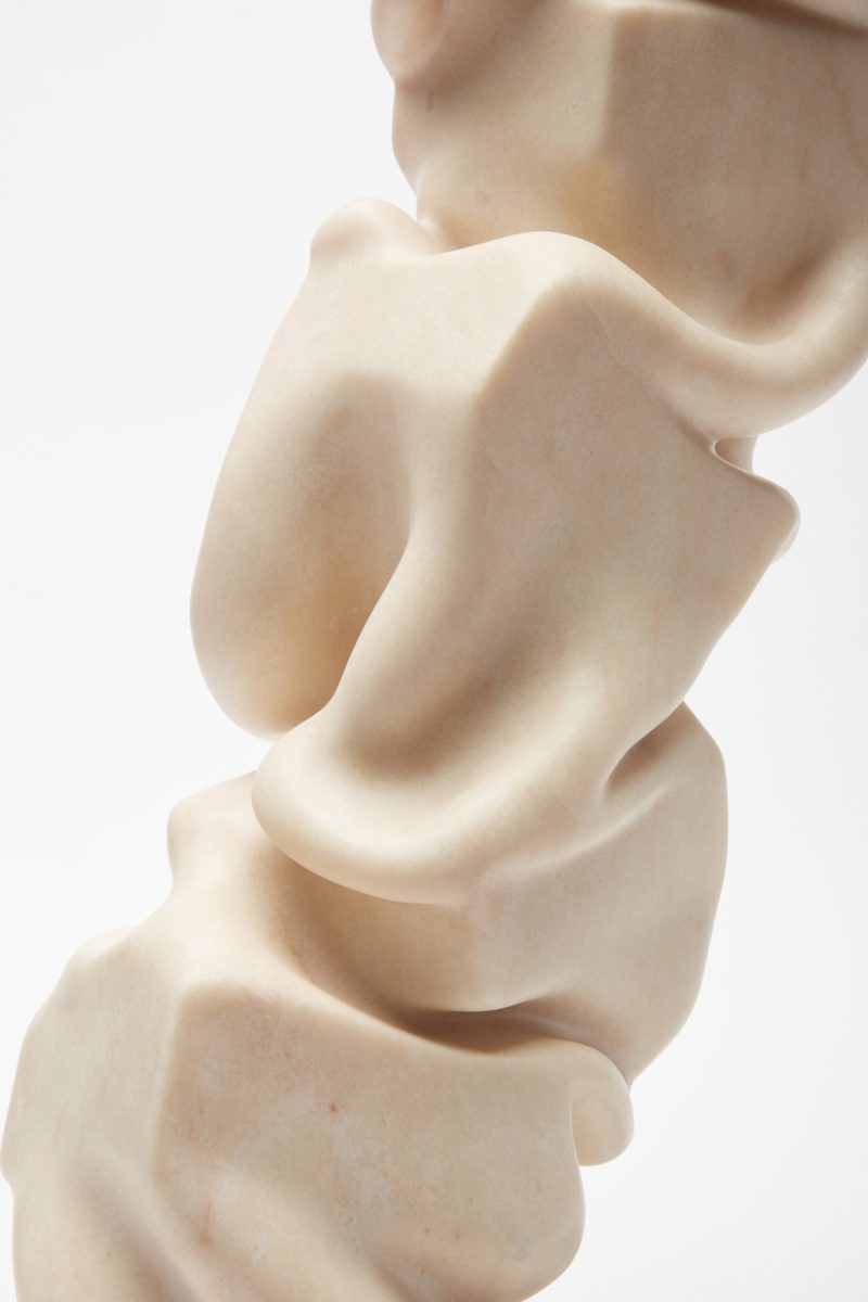 Mou dur grand, pink marble, 2024, Courtesy of the artist