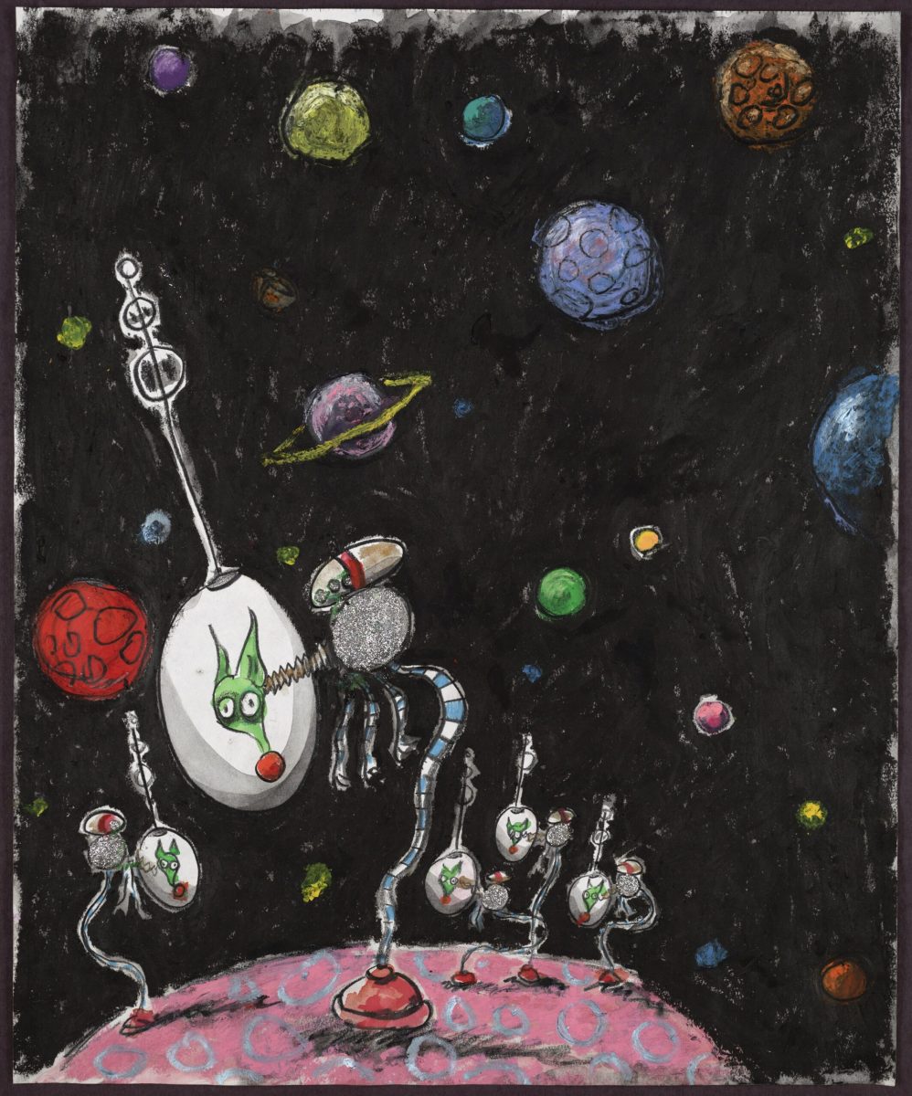Untitled (Dogs in space), ©Tim Burton