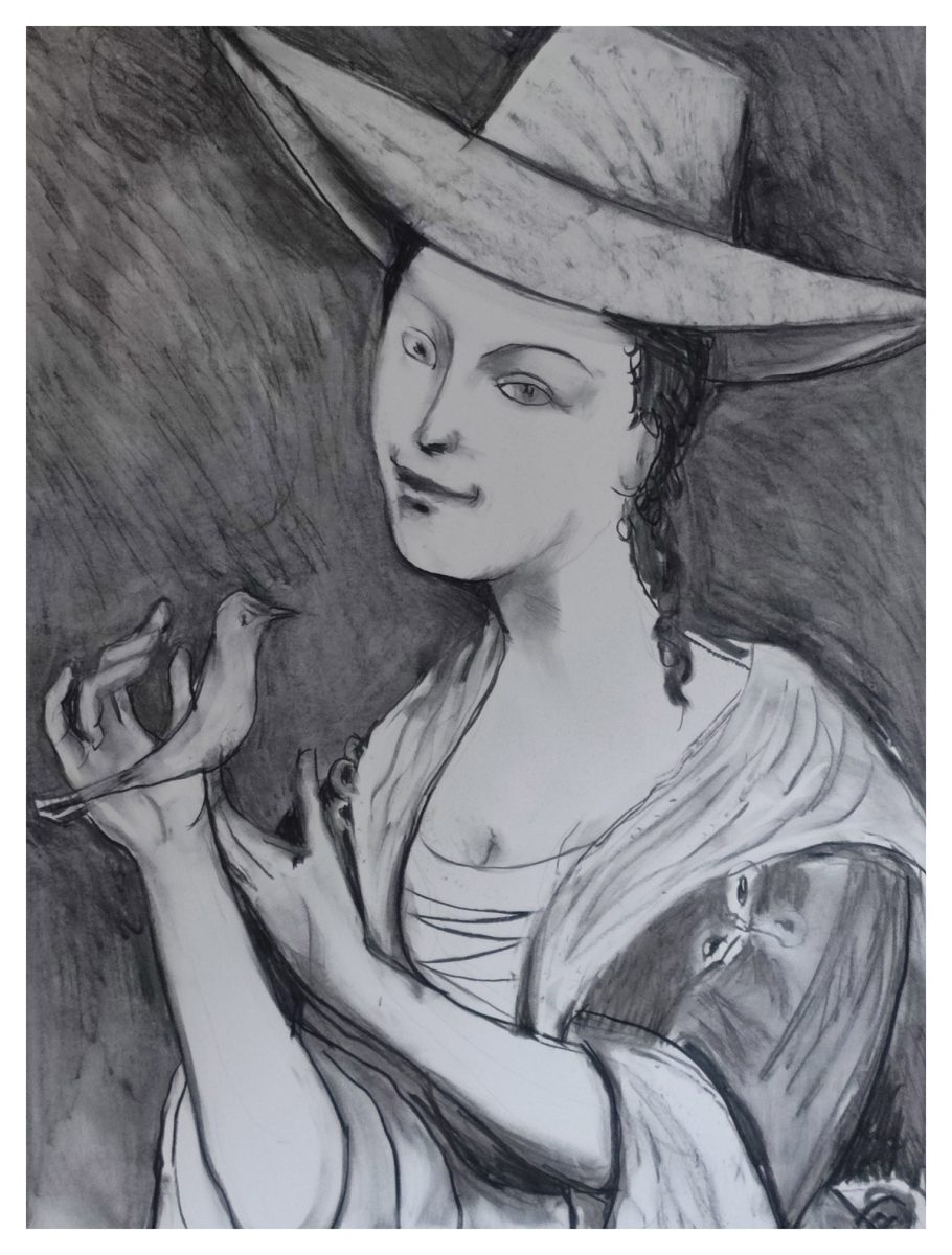 Lorenzo Scotto di Luzio Senza titolo, 2025 Carboncino su carta, 60x 80 cm