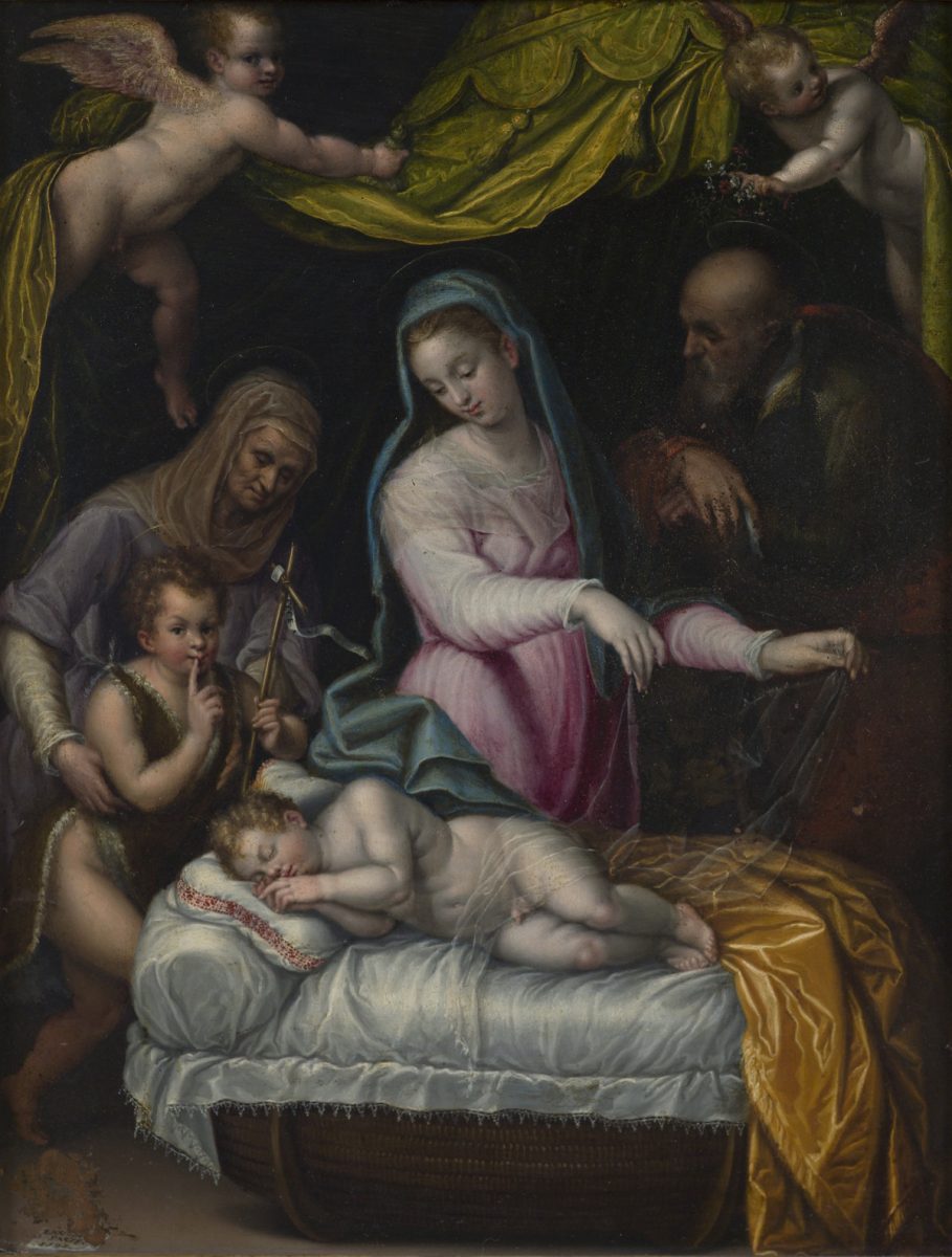 Lavinia Fontana, Il sonno di Gesù, 1591, olio su rame © Galleria Borghese / foto Mauro Coen