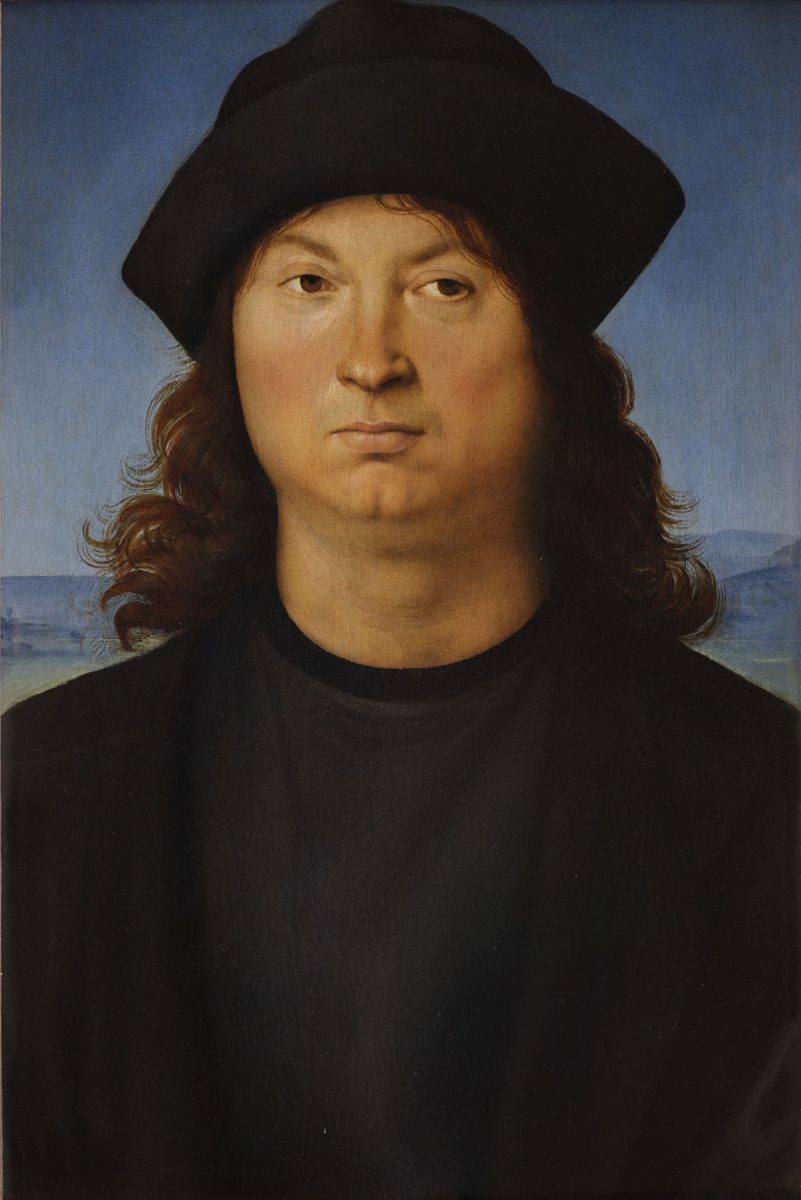 (Attribuito a) Raffaello Sanzio, Ritratto di Uomo, 1502-1504, olio su tavola © Galleria Borghese / foto Mauro Coen