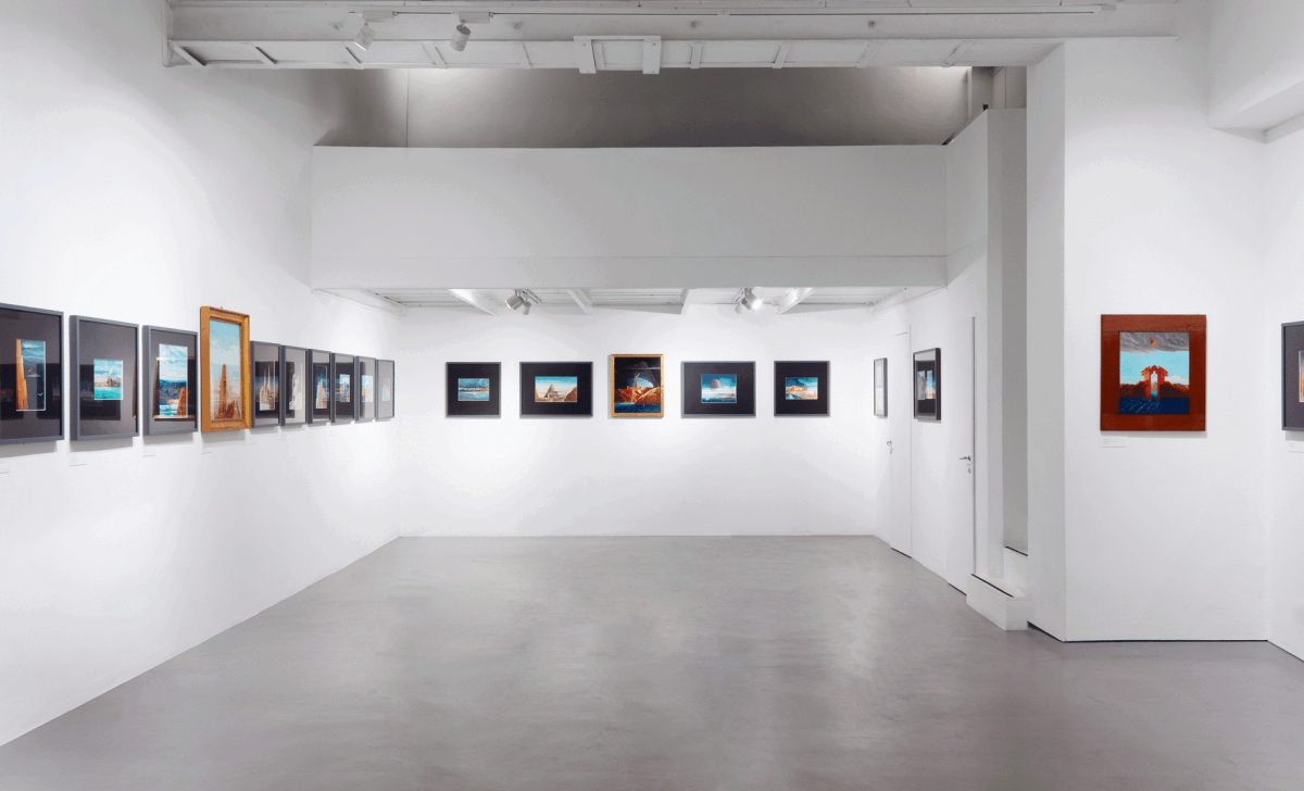 Installation view, Massimo Scolari. Solca Mari Mossi, 2025, ph. Caterina Caredda