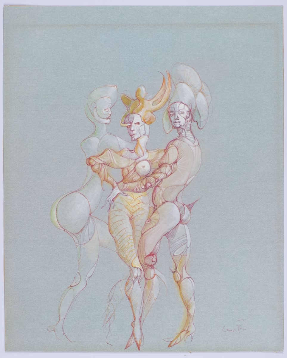 Leonor Fini , Senza titolo (opera presente in Fruits de la Passion , 1980) , F otolitografia, Abano Terme, Museo Villa Bassi Rathgeb (donazione dell’ambasciatore Ugo Gabriele de Mohr) © Leonor Fini, by SIAE 2025