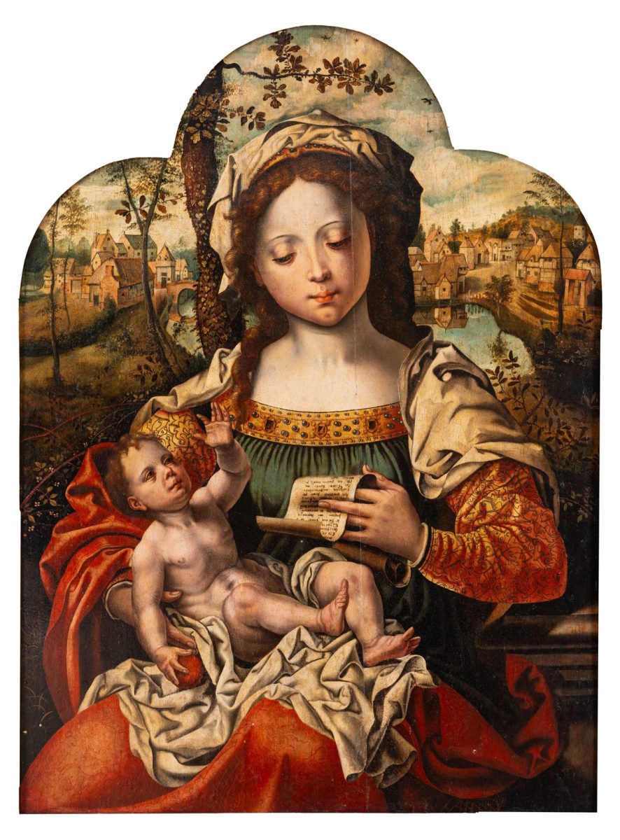 Lotto 173 - Pieter I Coecke van Aelst, Madonna con Bambino