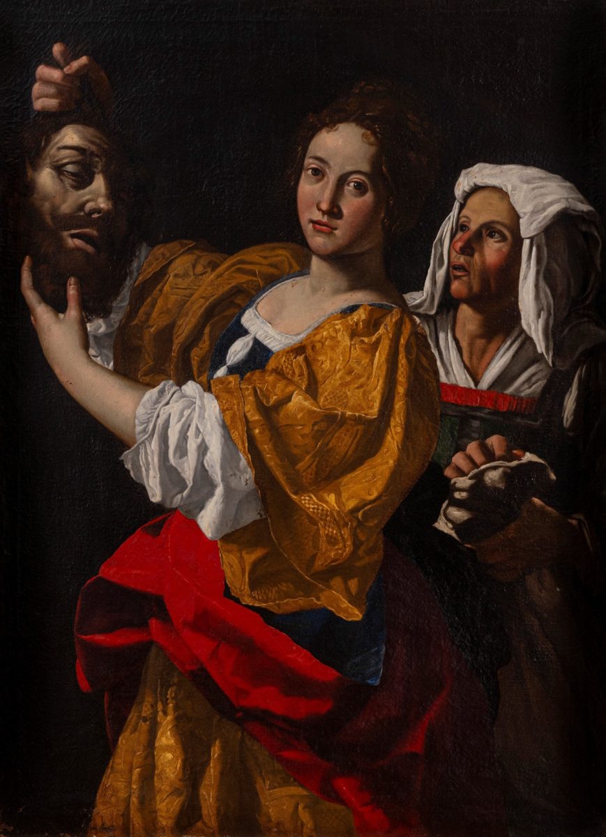 Lotto 194 - Bottega di Orazio e Artemisia Gentileschi, Giuditta con la testa di Oloferne