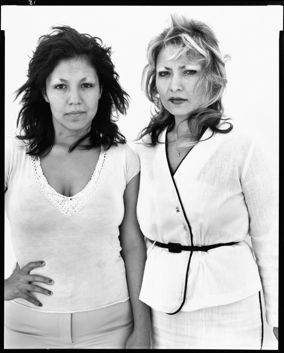 Annette Gonzales, housewife, and her sister Lydia Ranck, secretary, Santuario de Chimayo, New Mexico, Easter Sunday, April 6, 1980