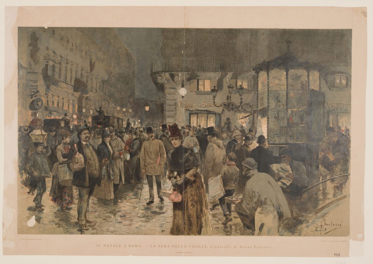 Dante Paolocci (inventore), Il Natale a Roma - La sera della Vigilia_Christmas in Rome – Christmas Eve 1888_7578_2A-4