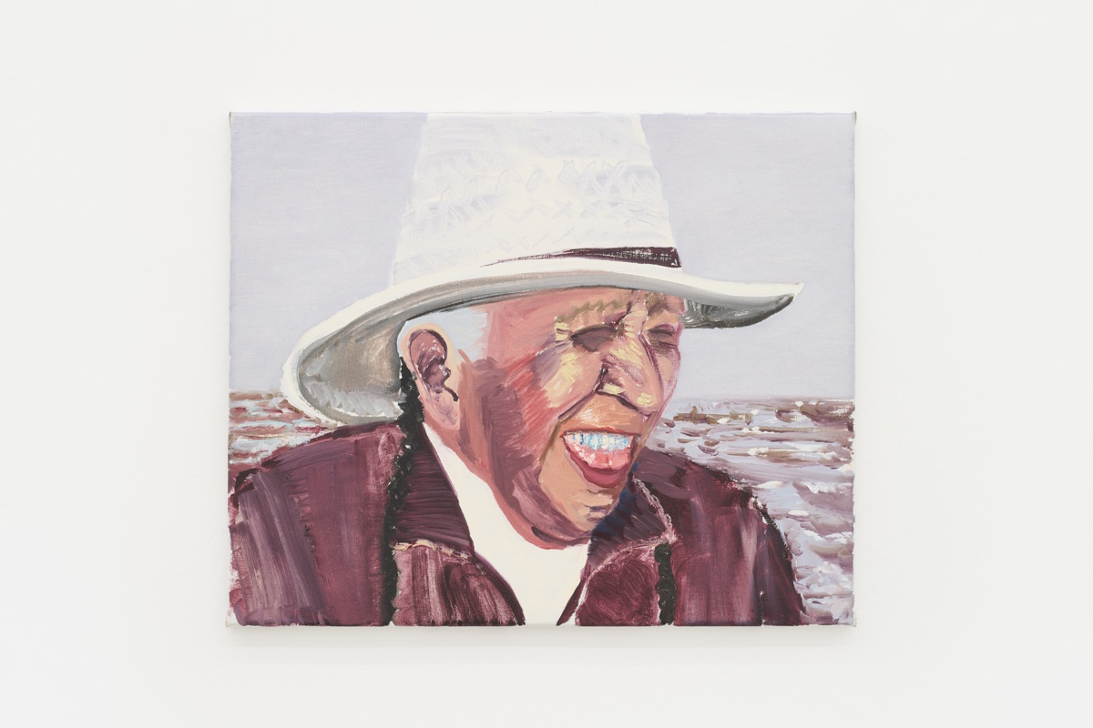Emo Verkerk, Wallace Black Elk (laughing) , 2020, oil paint on linen, 45 × 55 cm