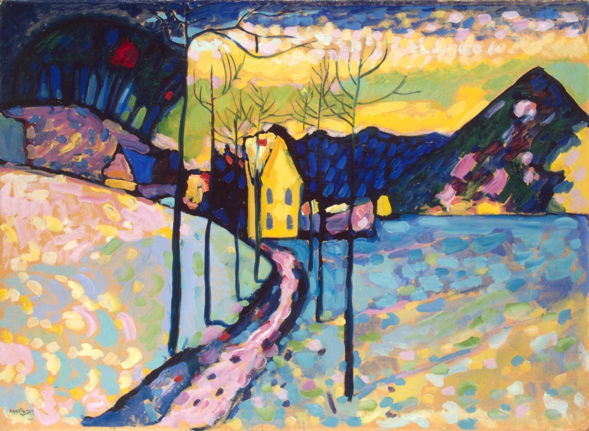 Wassily Kandinsky – Inverno (Paesaggio con slitte) (1909)