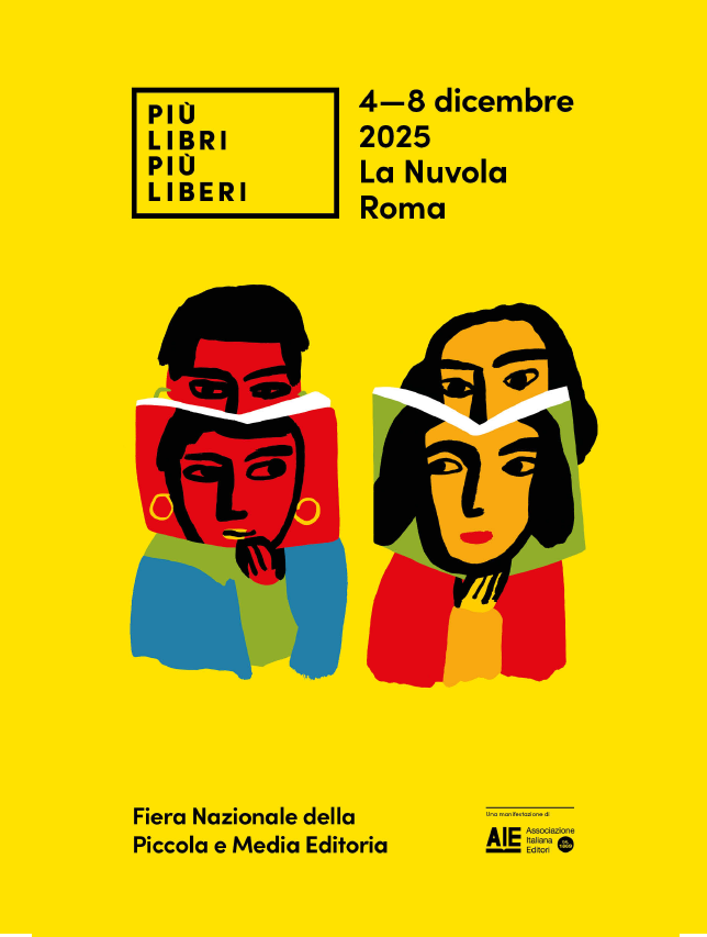 L'illustrazione del manifesto di Più Libri Più Liberi 2025 firmata da Francesco Chiacchio