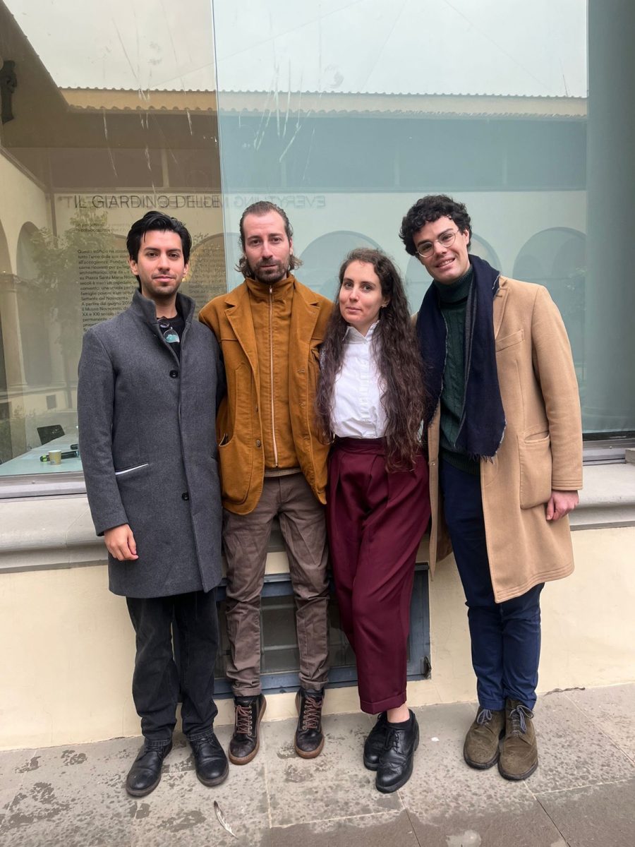 Compositori vincitori del premio: Da destra: Diego Medellin, Francesco Sottile, Simona Iuorio e Lorenzo Fazzini