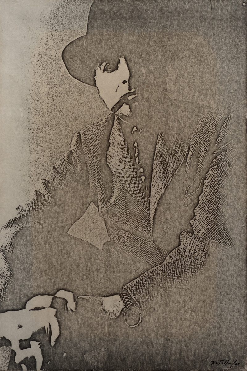 Mimmo Rotella Autoportrait , 1969 tela emulsionata 90x60,3 cm Courtesy Fondazione Mimmo Rotella