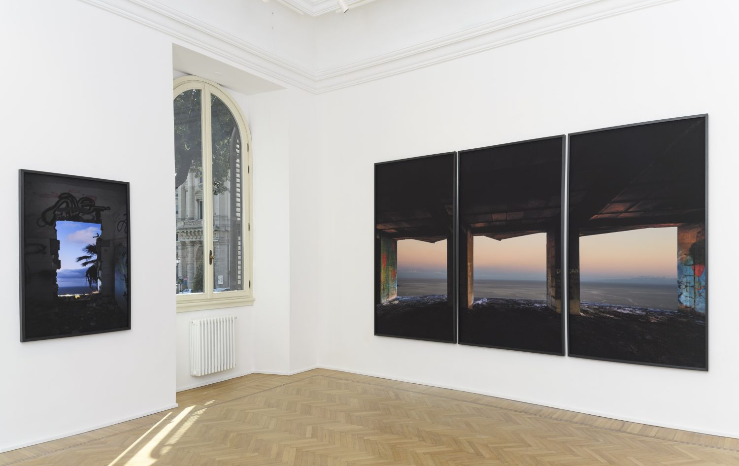 Veduta della mostra Il cielo dentro di Giovanni Ozzola alla Galleria Continua Roma