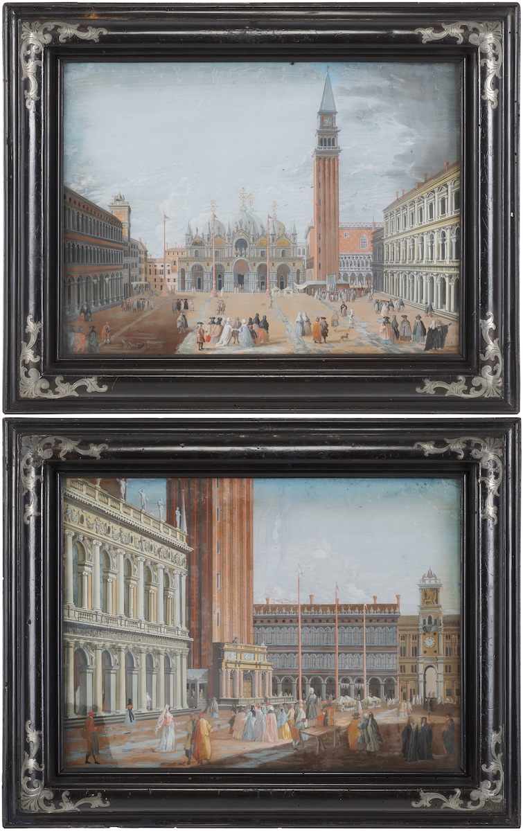 Veduta di Venezia dipinta su vetro dall’asta Sotheby’s An Italian Collecting Journey - Chapter II