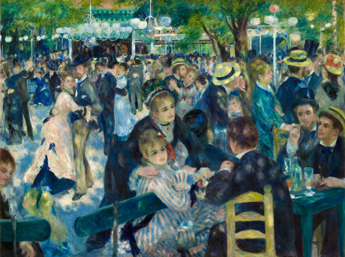 Il dipinto Bal du moulin de la Galette di Auguste Renoir esposto al musée d’Orsay di Parigi