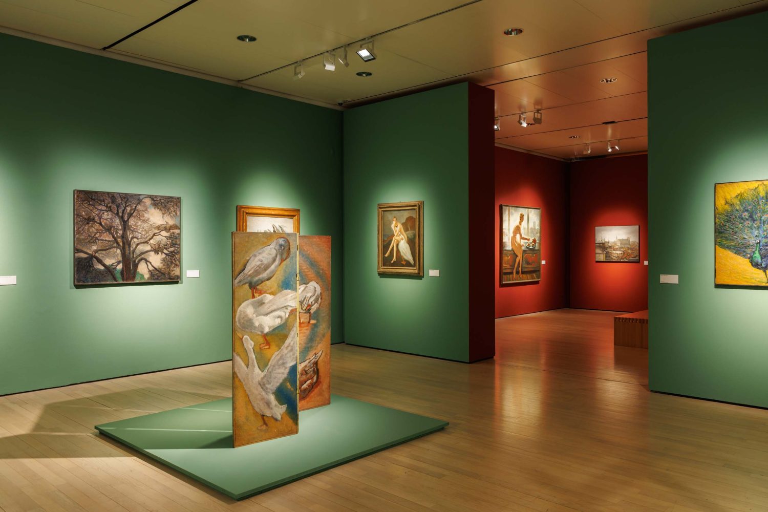 Veduta della mostra "Anselmo Bucci. Il tempo del Novecento tra Italia e Europa" al Mart di Rovereto