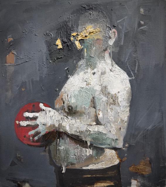 Installazione di Massimo Lagrotteria nella mostra Ex-Sistere a Caserta